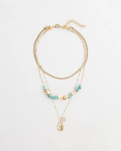 Chico's Turquoise Convertible Necklace |