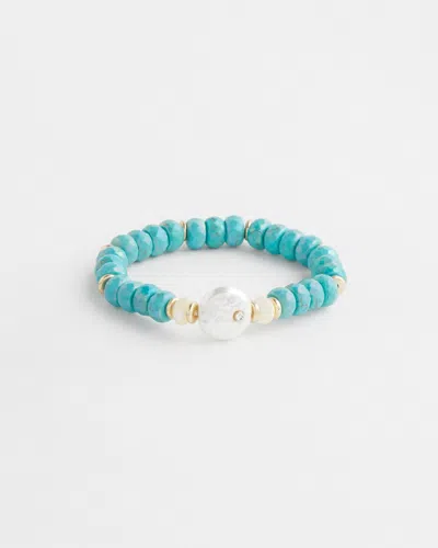 Chico's Turquoise Hero Stretch Bracelet |  In Blue