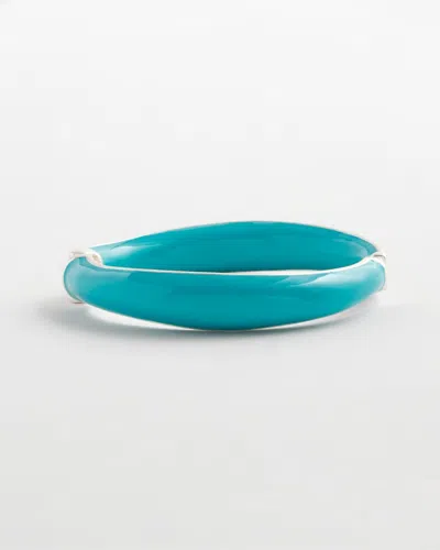 Chico's Turquoise Tone Hinge Bracelet |  In Blue
