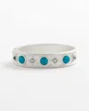 Chico's Turquoise Tone Hinge Bracelet |  In Blue