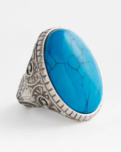Chico's Turquoise-tone Statement Ring |  In Blue