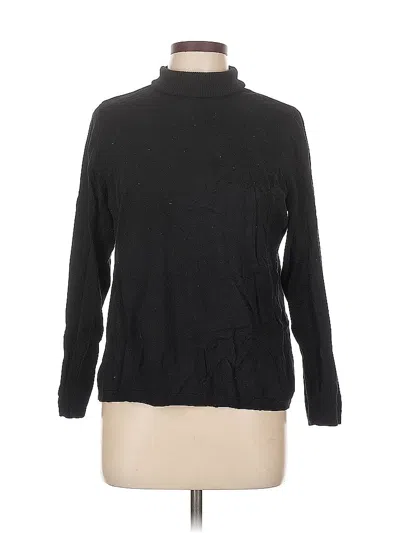 Pre-owned Chico's Turtleneck Sweater In Black
