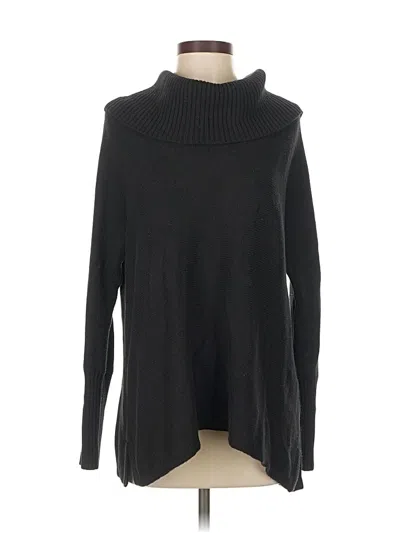 Pre-owned Chico's Turtleneck Sweater In Black