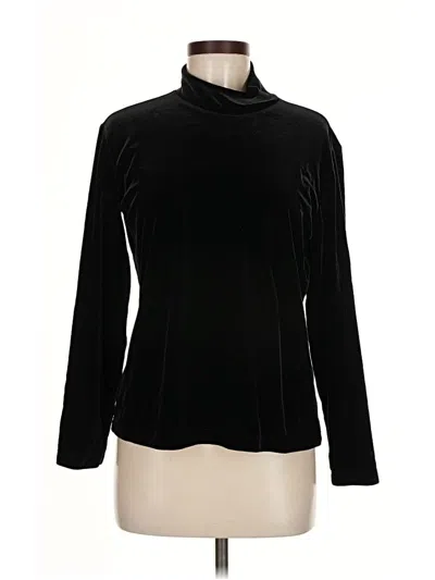 Pre-owned Chico's Turtleneck Sweater In Black