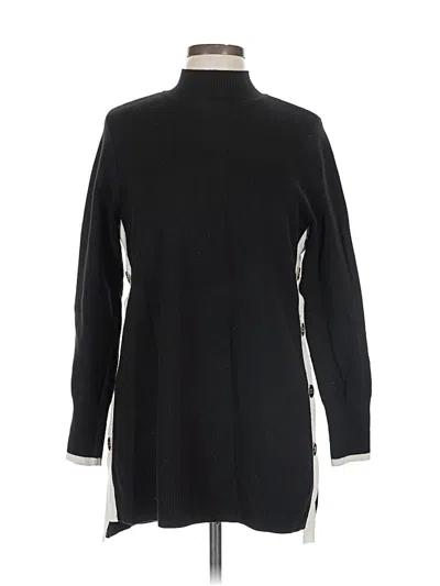 Pre-owned Chico's Turtleneck Sweater In Black