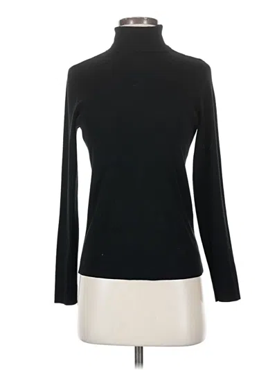 Pre-owned Chico's Turtleneck Sweater In Black