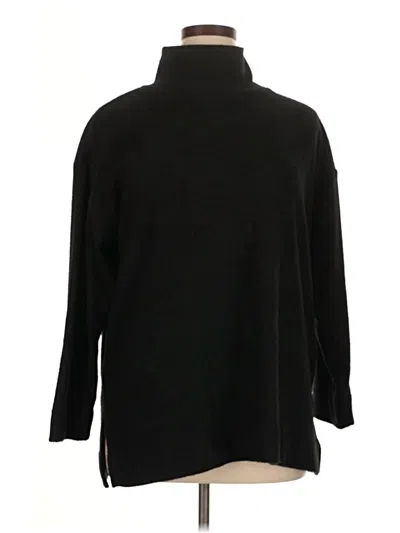 Pre-owned Chico's Turtleneck Sweater In Black