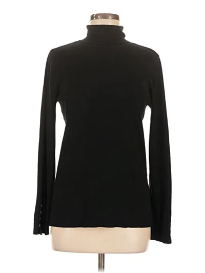 Pre-owned Chico's Turtleneck Sweater In Black