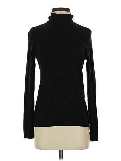 Pre-owned Chico's Turtleneck Sweater In Black