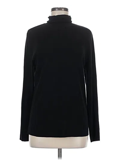 Pre-owned Chico's Turtleneck Sweater In Black