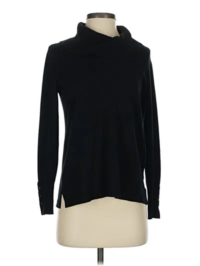 Pre-owned Chico's Turtleneck Sweater In Black