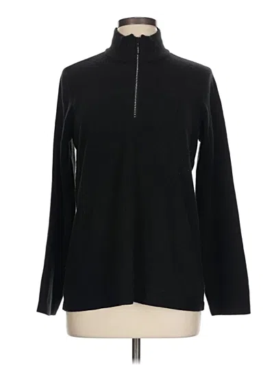 Pre-owned Chico's Turtleneck Sweater In Black