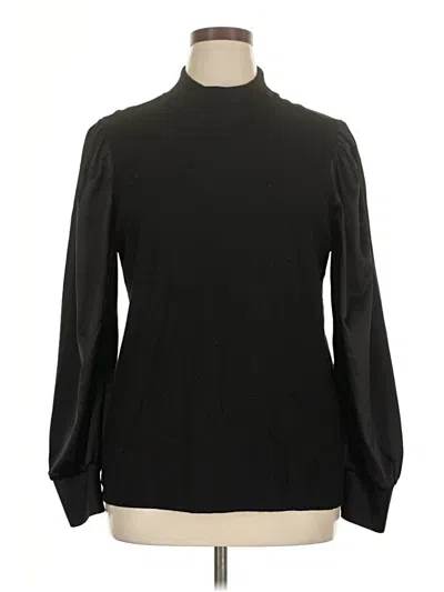 Pre-owned Chico's Turtleneck Sweater In Black