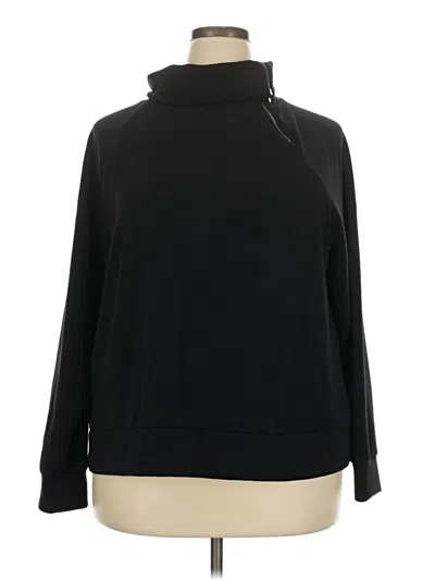 Pre-owned Chico's Turtleneck Sweater In Black