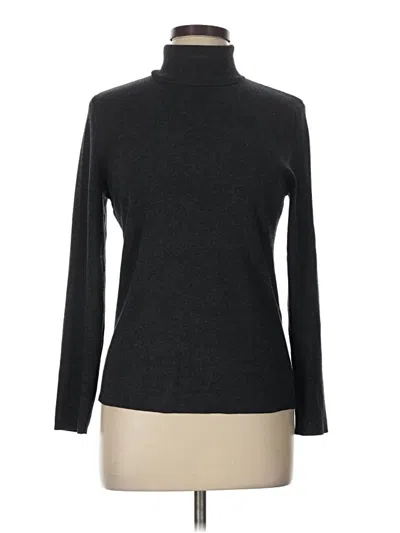 Pre-owned Chico's Turtleneck Sweater In Black