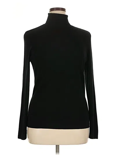 Pre-owned Chico's Turtleneck Sweater In Black