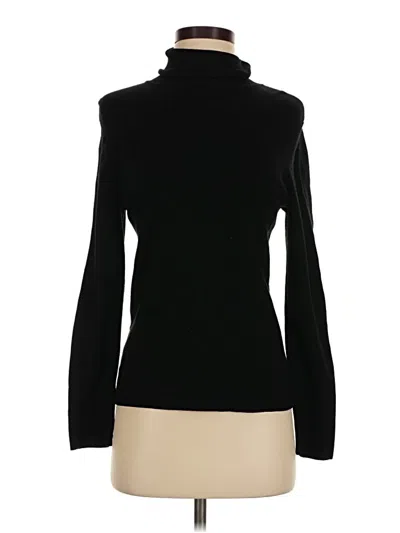 Pre-owned Chico's Turtleneck Sweater In Black