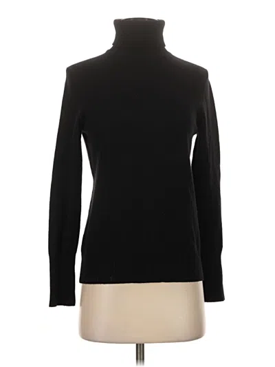 Pre-owned Chico's Turtleneck Sweater In Black