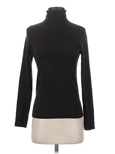Pre-owned Chico's Turtleneck Sweater In Black