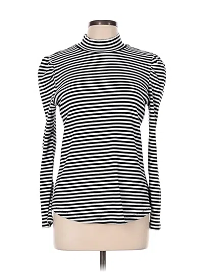 Pre-owned Chico's Turtleneck Sweater In Black