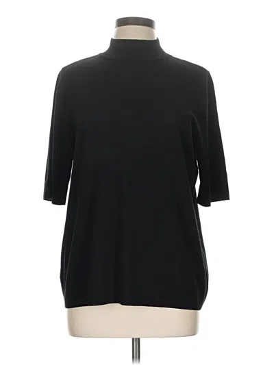 Pre-owned Chico's Turtleneck Sweater In Black