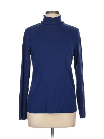 Pre-owned Chico's Turtleneck Sweater In Blue