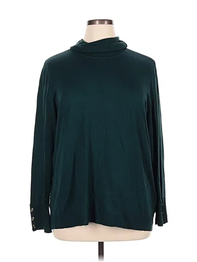 Pre-owned Chico's Turtleneck Sweater In Blue