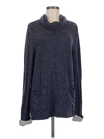 Pre-owned Chico's Turtleneck Sweater In Blue