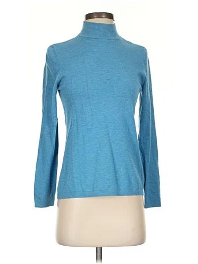 Pre-owned Chico's Turtleneck Sweater In Blue