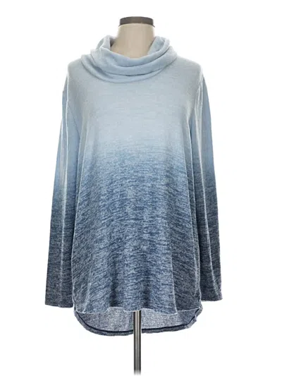 Pre-owned Chico's Turtleneck Sweater In Blue