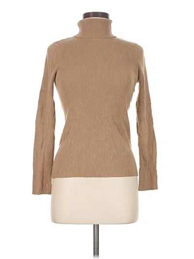 Pre-owned Chico's Turtleneck Sweater In Brown