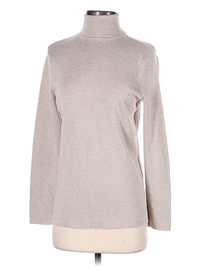 Pre-owned Chico's Turtleneck Sweater In Brown