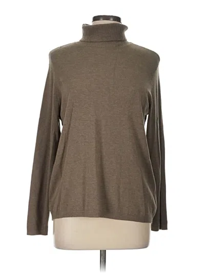 Pre-owned Chico's Turtleneck Sweater In Brown