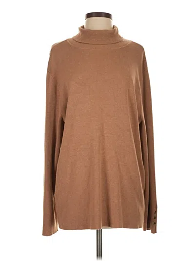 Pre-owned Chico's Turtleneck Sweater In Brown
