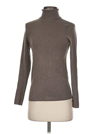 Pre-owned Chico's Turtleneck Sweater In Brown