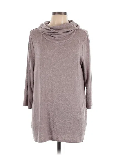 Pre-owned Chico's Turtleneck Sweater In Gray