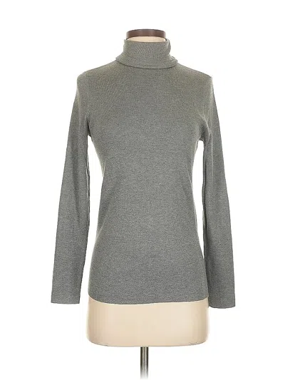 Pre-owned Chico's Turtleneck Sweater In Gray