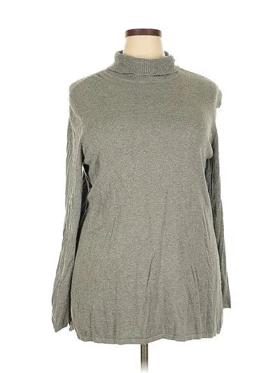 Pre-owned Chico's Turtleneck Sweater In Gray