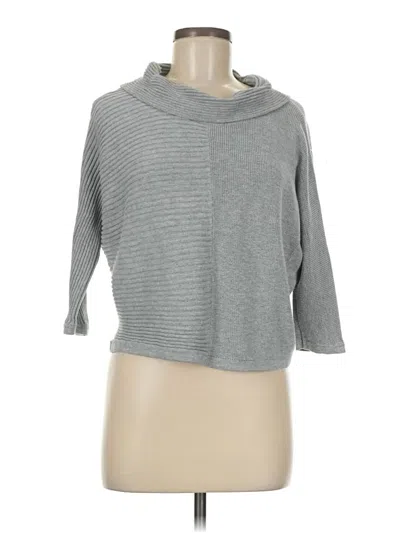 Pre-owned Chico's Turtleneck Sweater In Gray