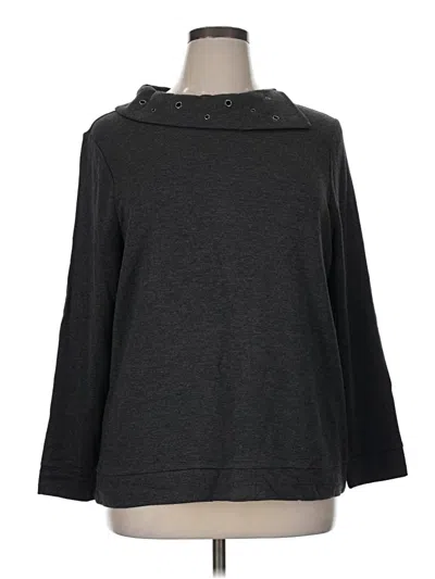 Pre-owned Chico's Turtleneck Sweater In Gray