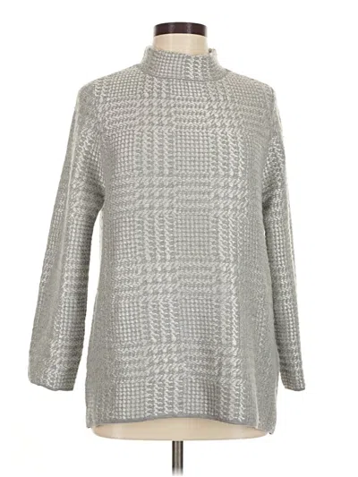 Pre-owned Chico's Turtleneck Sweater In Gray