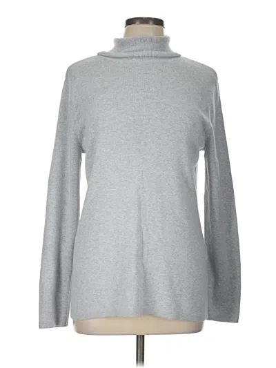 Pre-owned Chico's Turtleneck Sweater In Gray