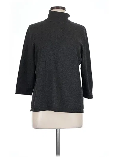 Pre-owned Chico's Turtleneck Sweater In Gray