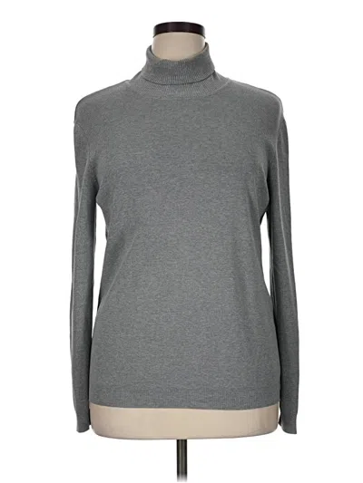 Pre-owned Chico's Turtleneck Sweater In Gray