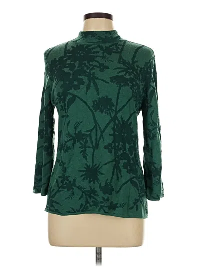 Pre-owned Chico's Turtleneck Sweater In Green