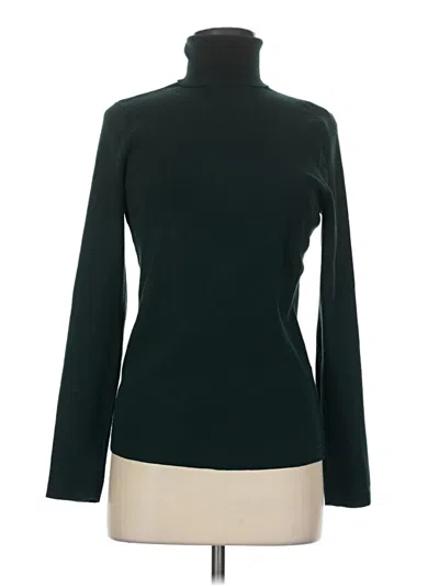 Pre-owned Chico's Turtleneck Sweater In Green