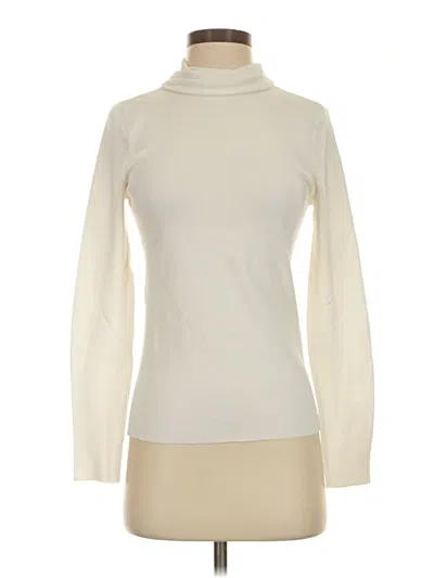 Pre-owned Chico's Turtleneck Sweater In Ivory