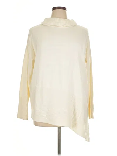 Pre-owned Chico's Turtleneck Sweater In Ivory