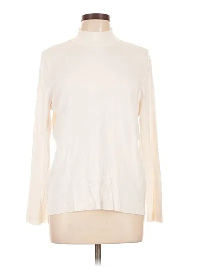 Pre-owned Chico's Turtleneck Sweater In Ivory