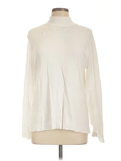 Pre-owned Chico's Turtleneck Sweater In Ivory